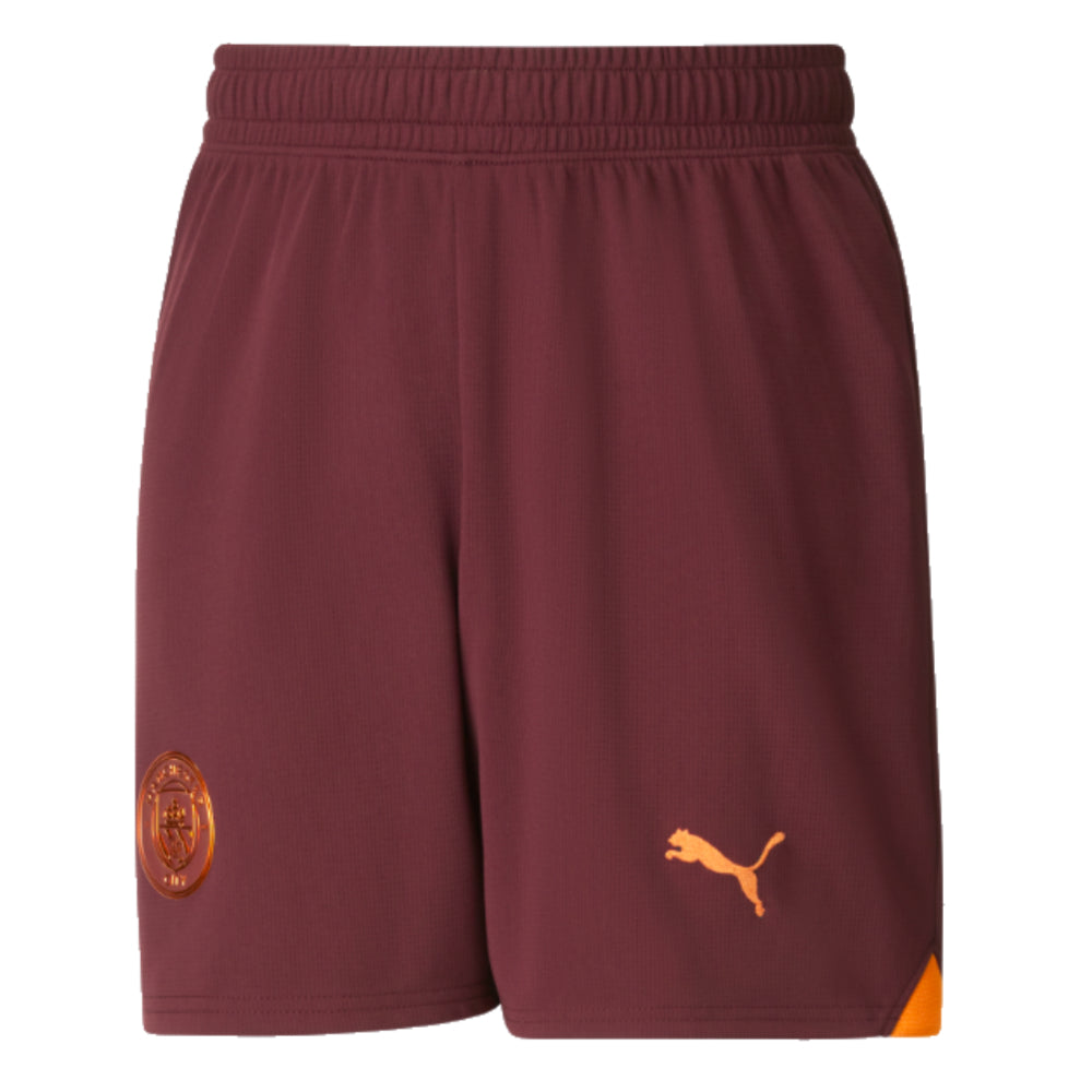 2023-2024 Man City Away Shorts (Aubergine) - Kids_0