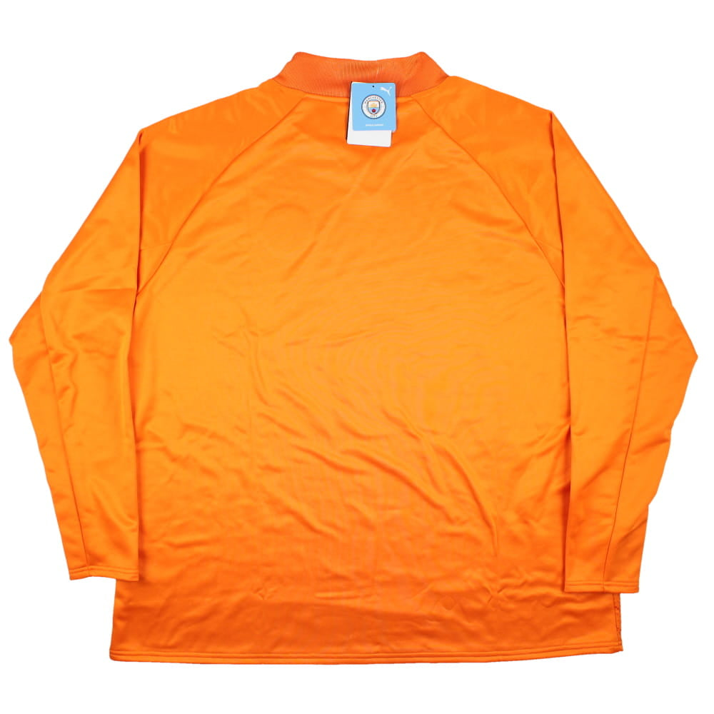 2023-2024 Man City Pre-Match LS Sweat Top (Orange)_1