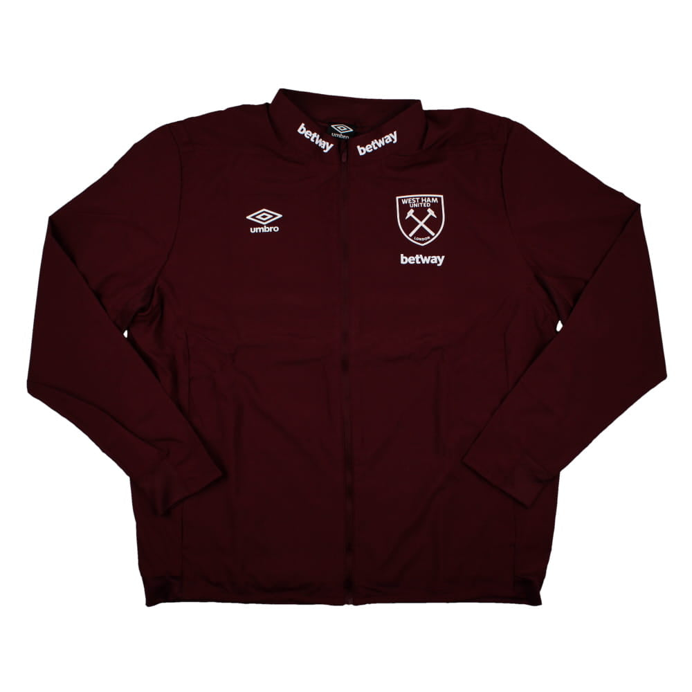 2023-2024 West Ham Presentation Jacket (Tawny Port)_0