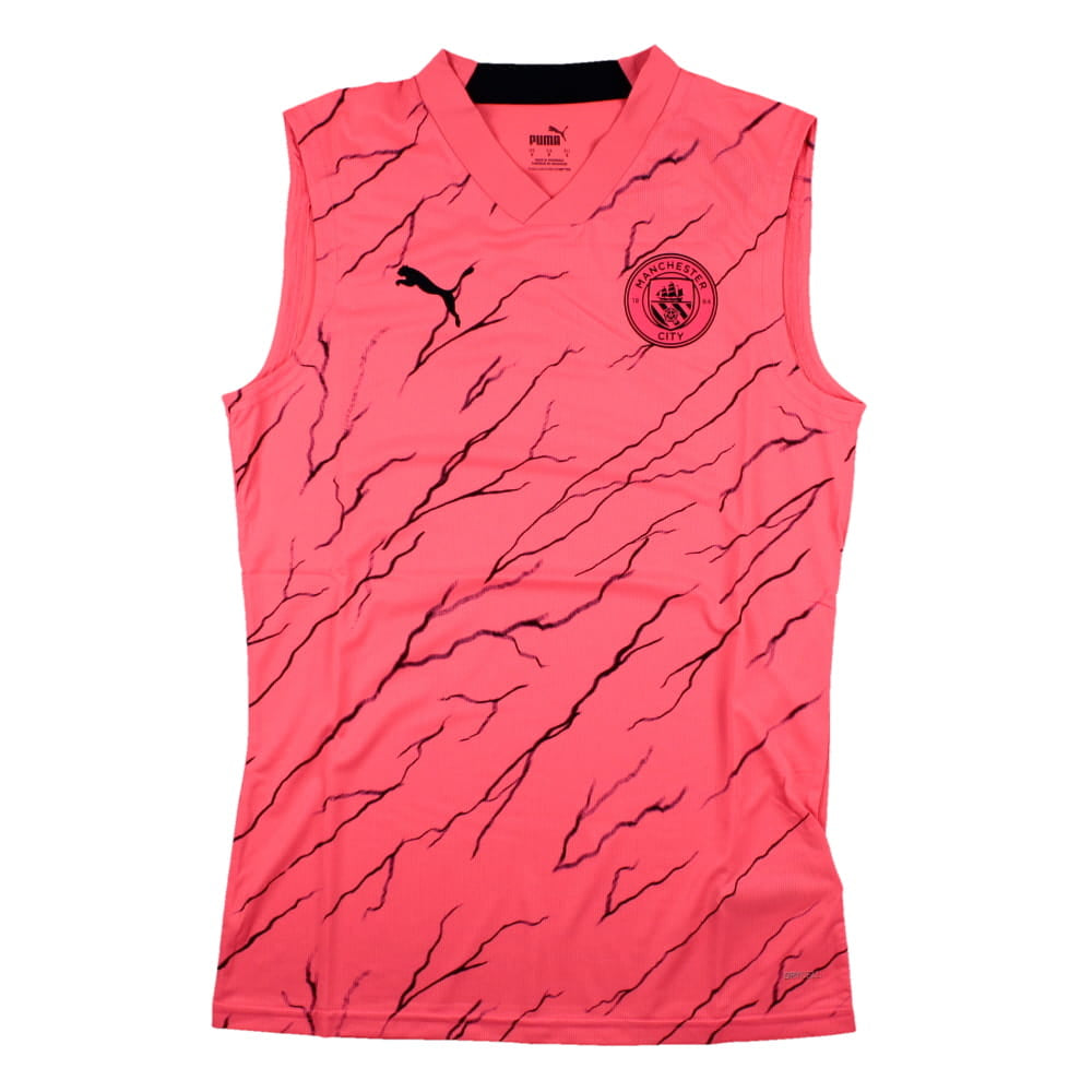 2023-2024 Man City Sleeveless Training Jersey (Sunset Glow)_0