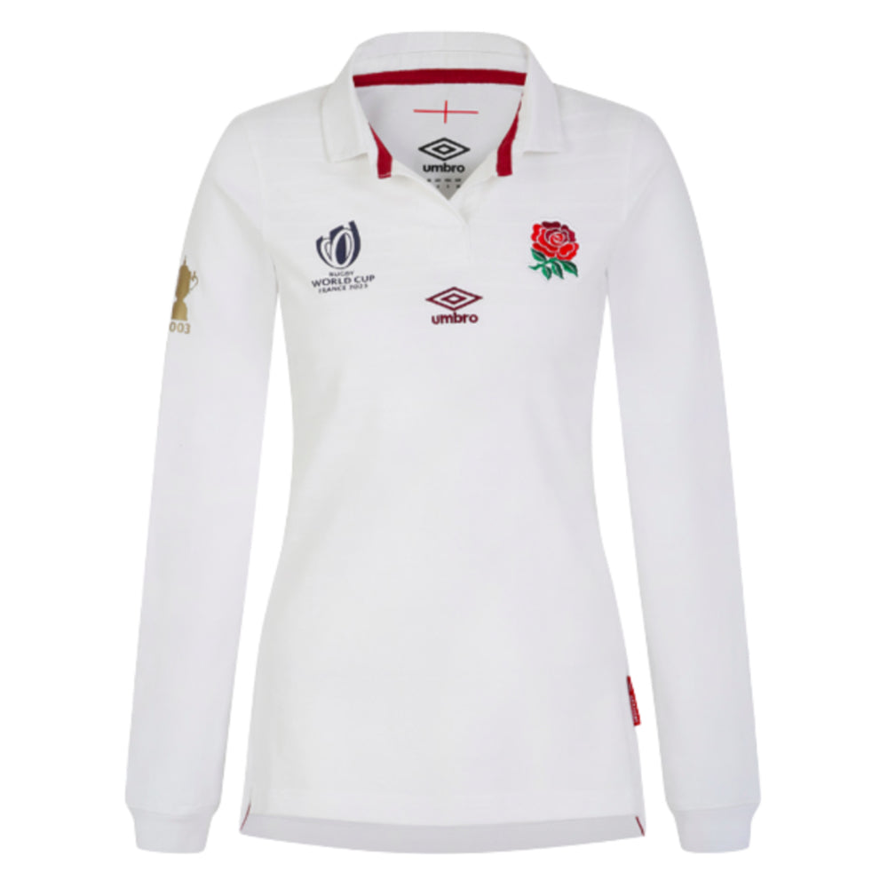England RWC 2023 Home Classic LS Rugby Shirt (Ladies)_0