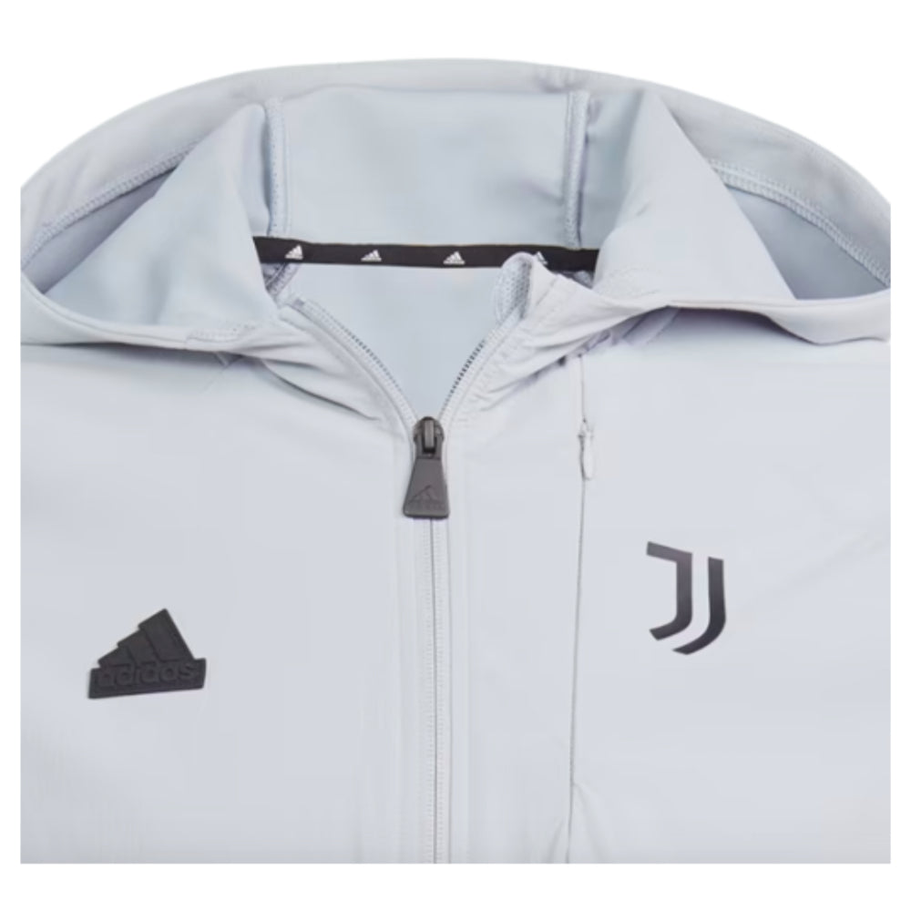 2023-2024 Juventus Gameday Full Zip Hoodie (Halo Silver)_1