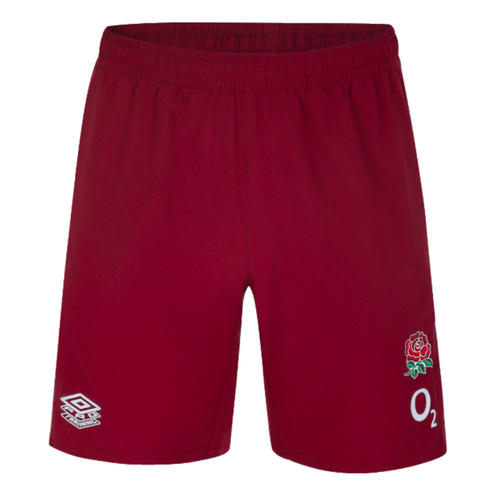 2023-2024 England Rugby Gym Shorts (Tibetan Red)_0
