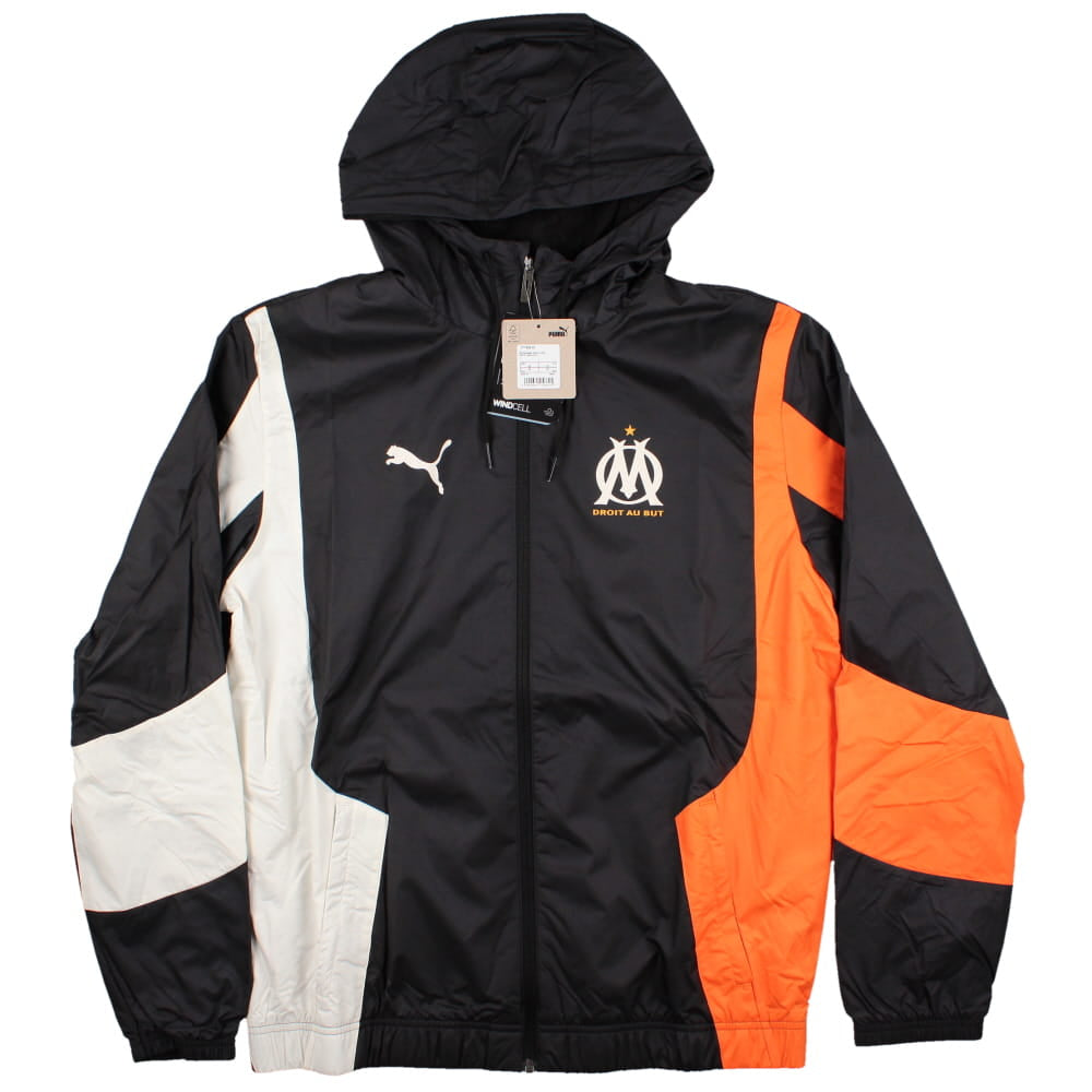 2023-2024 Marseille Pre-Match Anthem Jacket (Black)_0