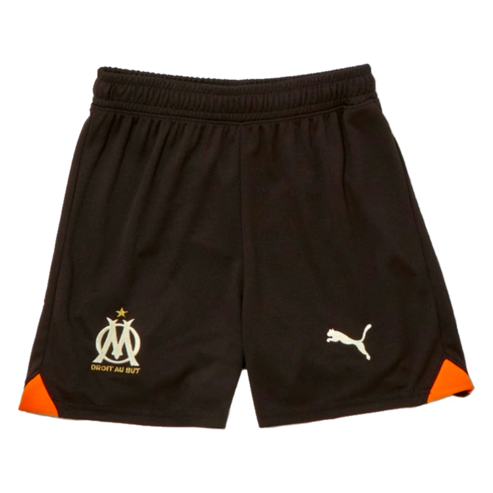2023-2024 Marseille Third Shorts (Black) - Kids_0