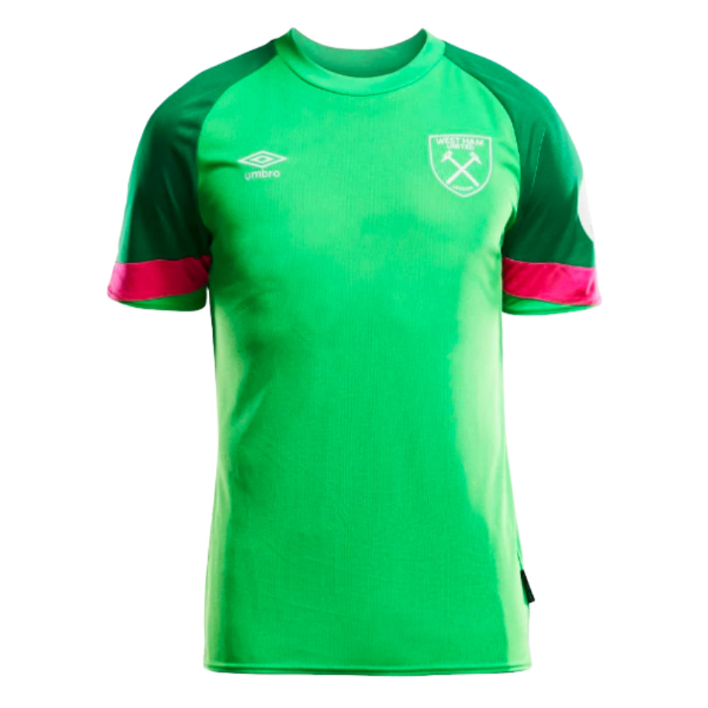 2023-2024 West Ham Home Goalkeeper Shirt (Green) - Kids_0