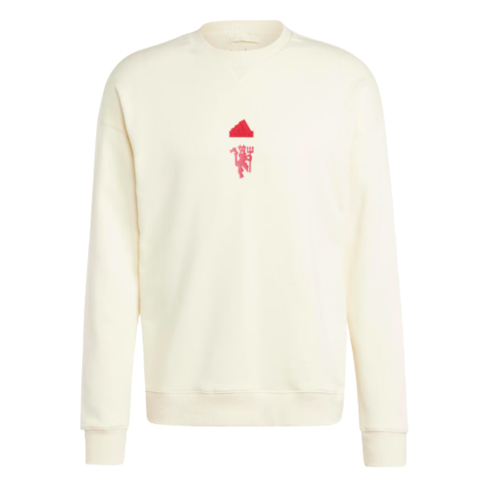 2023-2024 Man Utd Lifestyle Sweat (White)_0