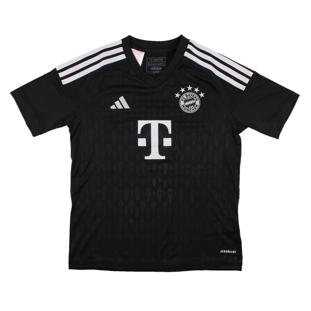 2023-2024 Bayern Munich Goalkeeper Shirt (Black) - Kids_0