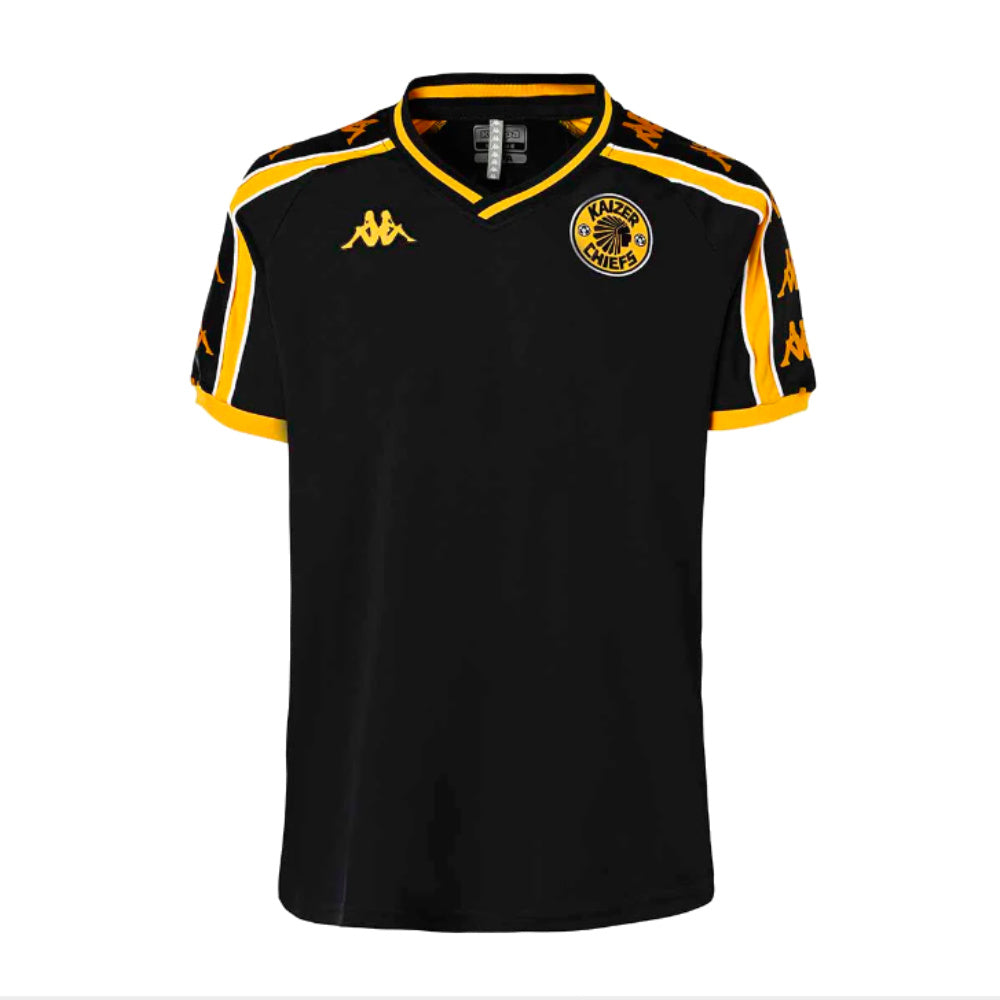 2023-2024 Kaizer Chiefs Retro Tee (Black)_0