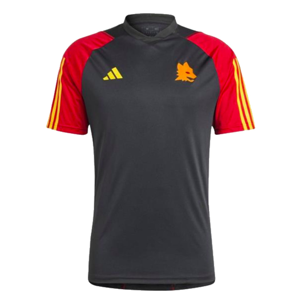 2023-2024 AS Roma Training Shirt (Black)_0
