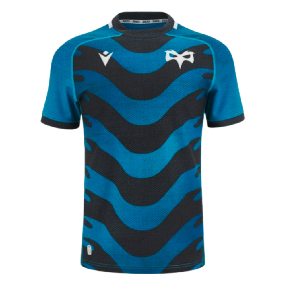 2023-2024 Ospreys Rugby Slim Fit Training Jersey (Blue)_0