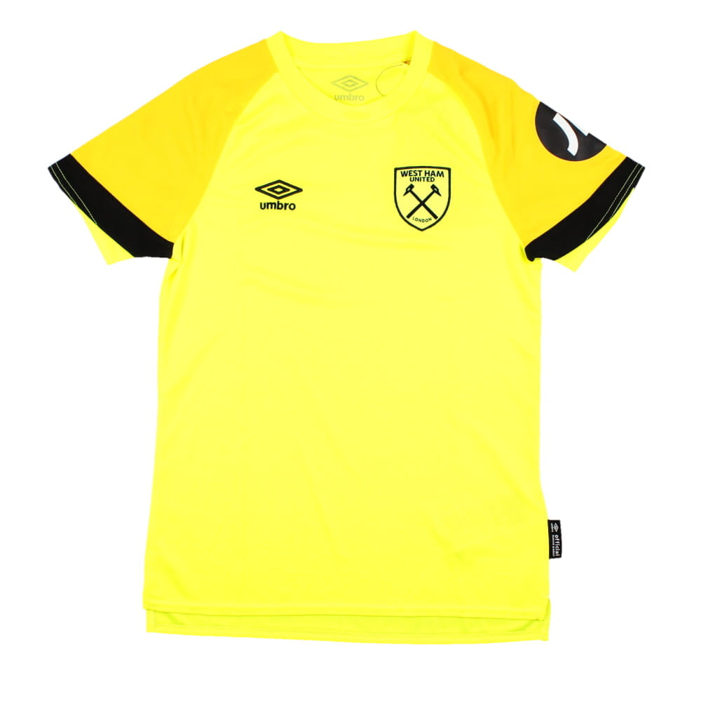 2023-2024 West Ham Change Goalkeeper Shirt (Yellow) - Kids_0