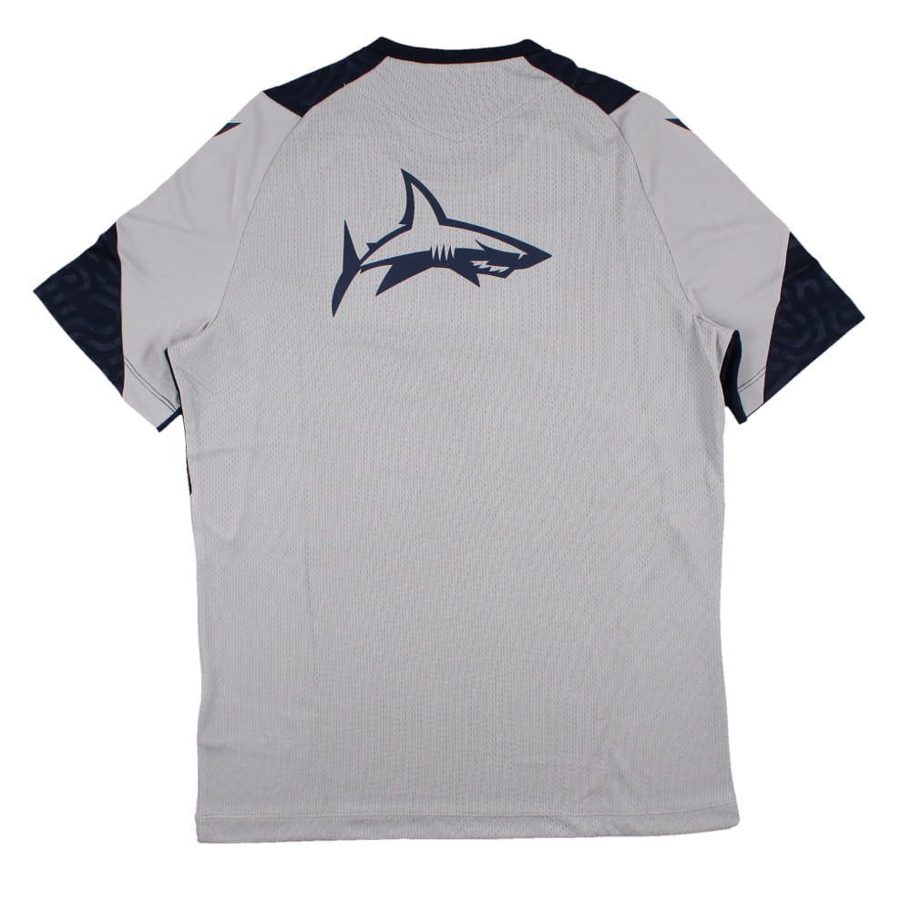 2023-2024 Sale Sharks Players Training Poly Shirt (Grey)_1