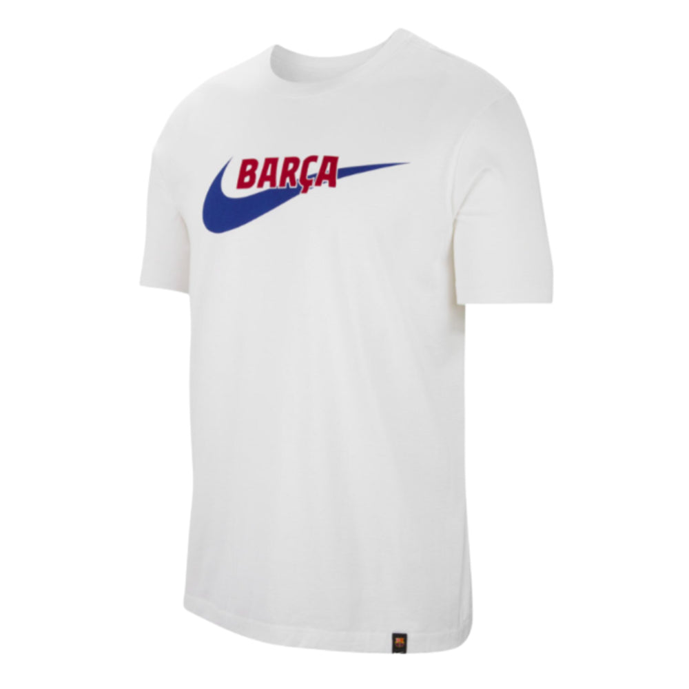 2023-2024 Barcelona Swoosh Club Tee (White)_0