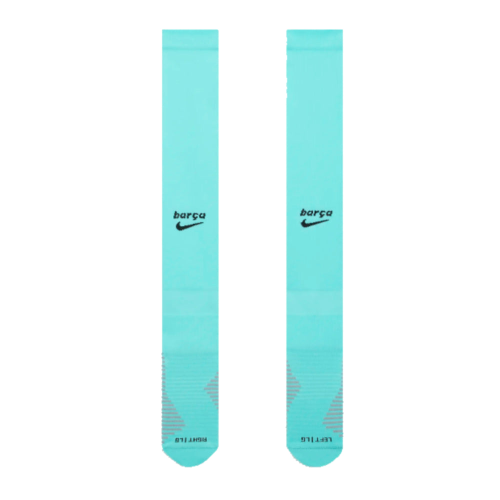 2023-2024 Barcelona Third Socks (Aqua)_0