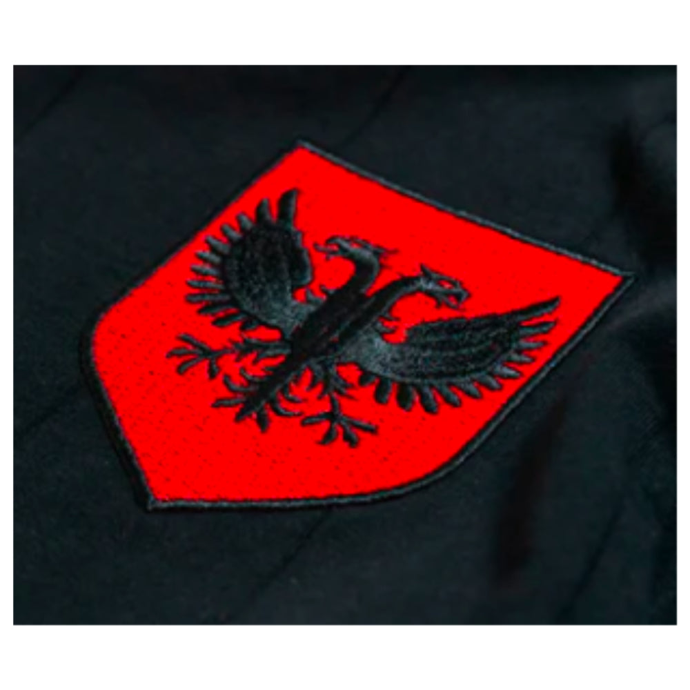 Albania Shqiponje Black Retro Football Shirt_1