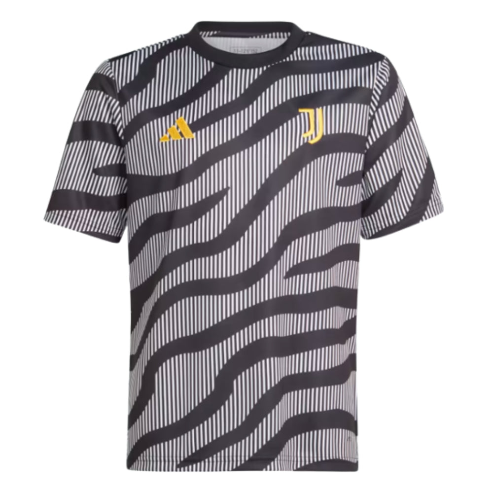 2023-2024 Juventus Pre-Match Shirt (Black) - Kids_0