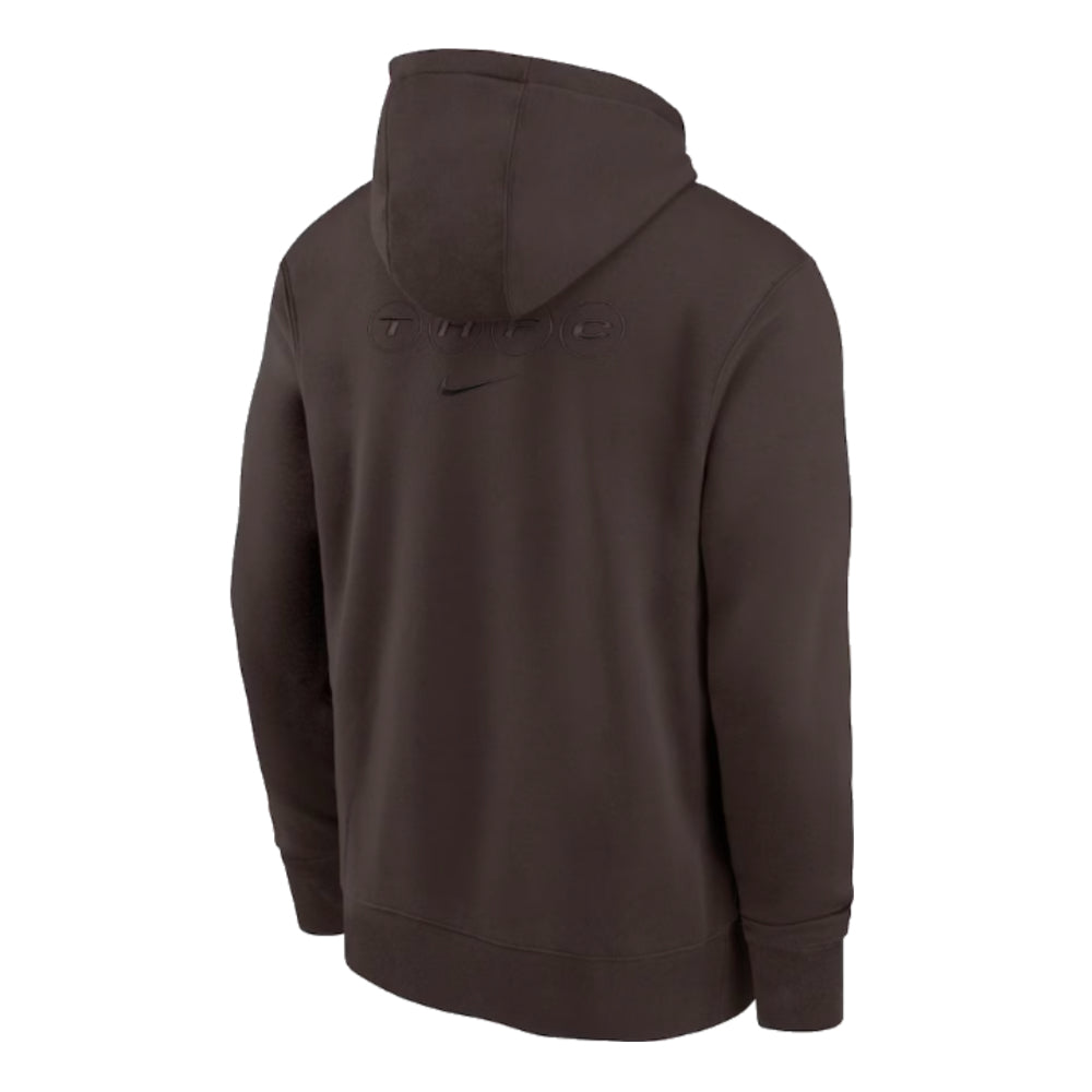 2023-2024 Tottenham Club Pullover Hoodie (Dark Choc)_1