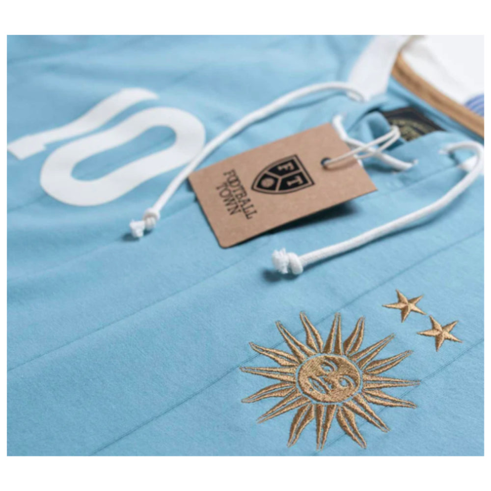 Uruguay Forlan Retro Shirt with Laces La Celeste_1