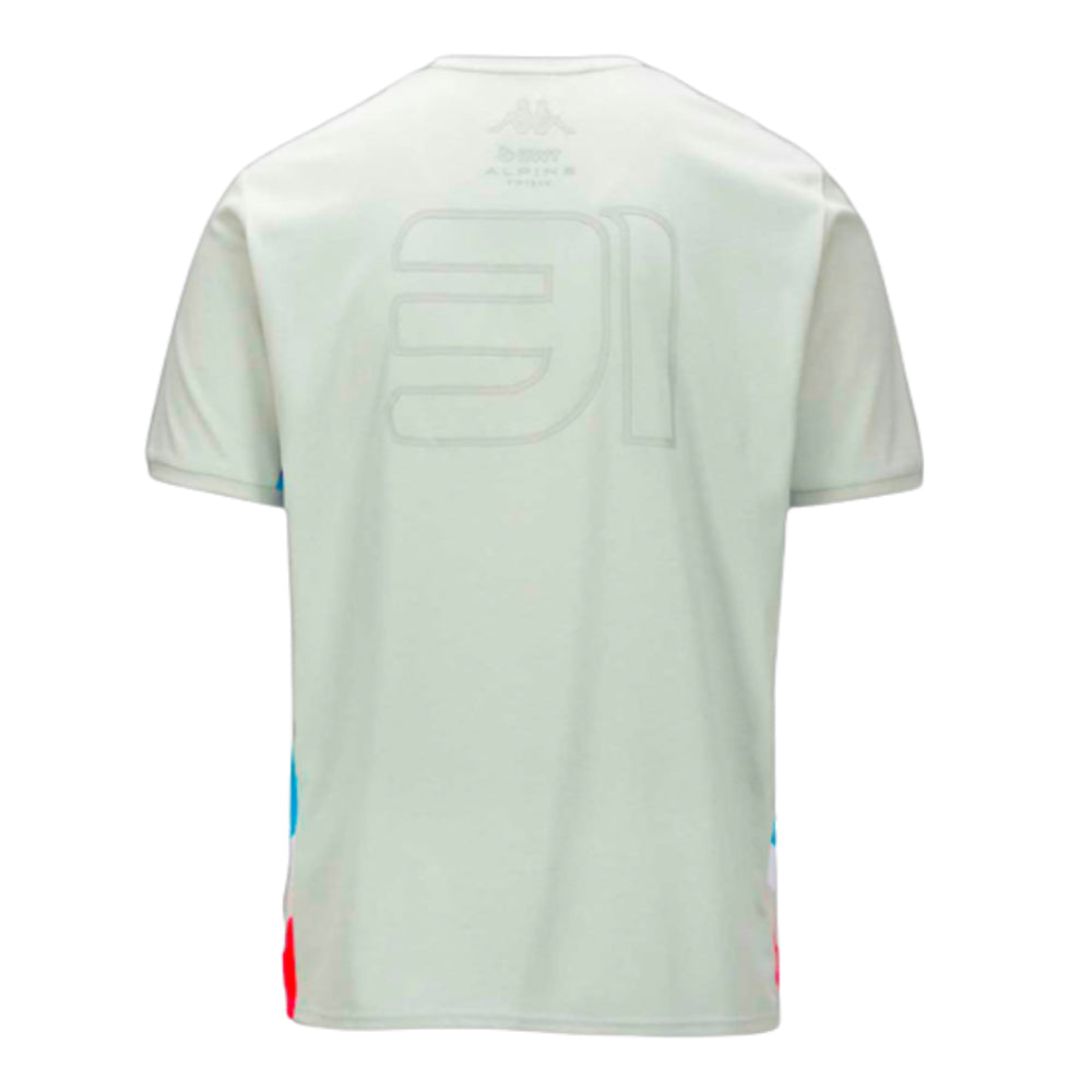 2023 Alpine Esteban Ocon T-Shirt (Light Grey)_1