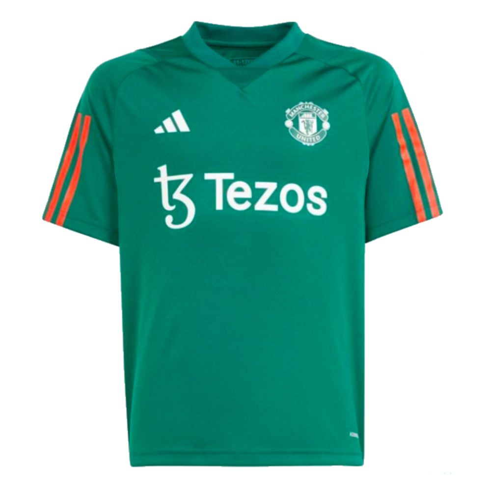 2023-2024 Man Utd Training Shirt (Green) - Kids_0