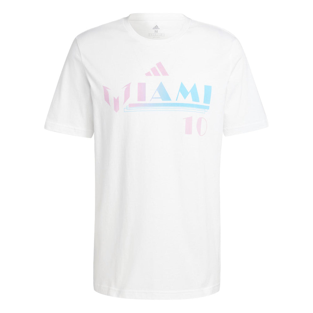 2023-2024 Inter Miami Messi Miami 10 T-Shirt (White)_0
