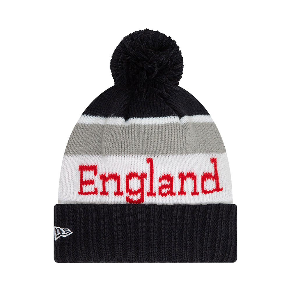 England Rugby Wordmark Navy Jake Beanie Hat (Kids)_1