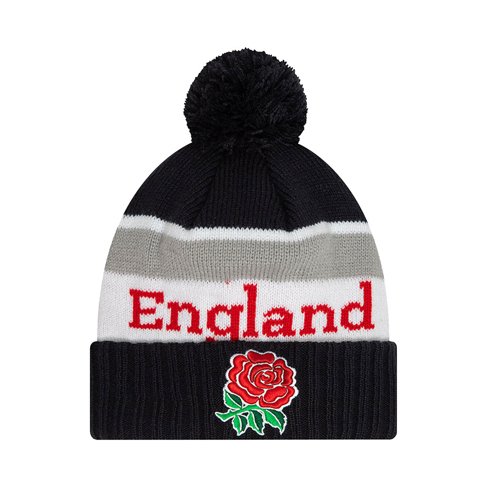 England Rugby Wordmark Navy Jake Beanie Hat_0