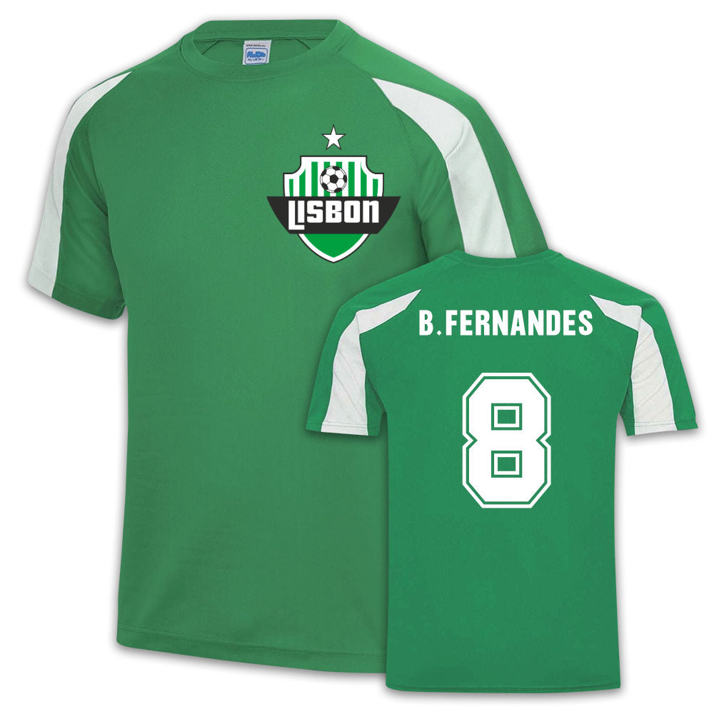 Bruno Fernandes Sporting Lisbon Sports Training Jersey (Blue)_0