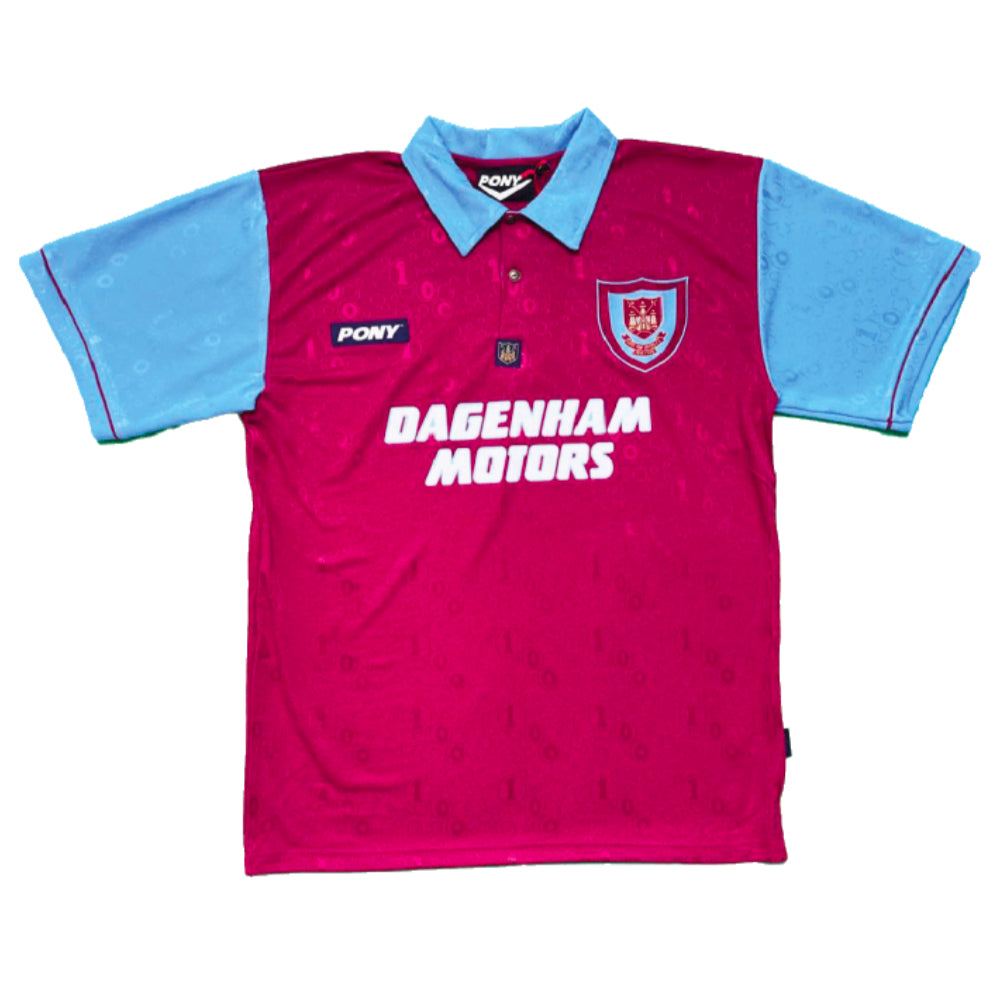 1995-1996 West Ham Centenary Pony Home Shirt_0