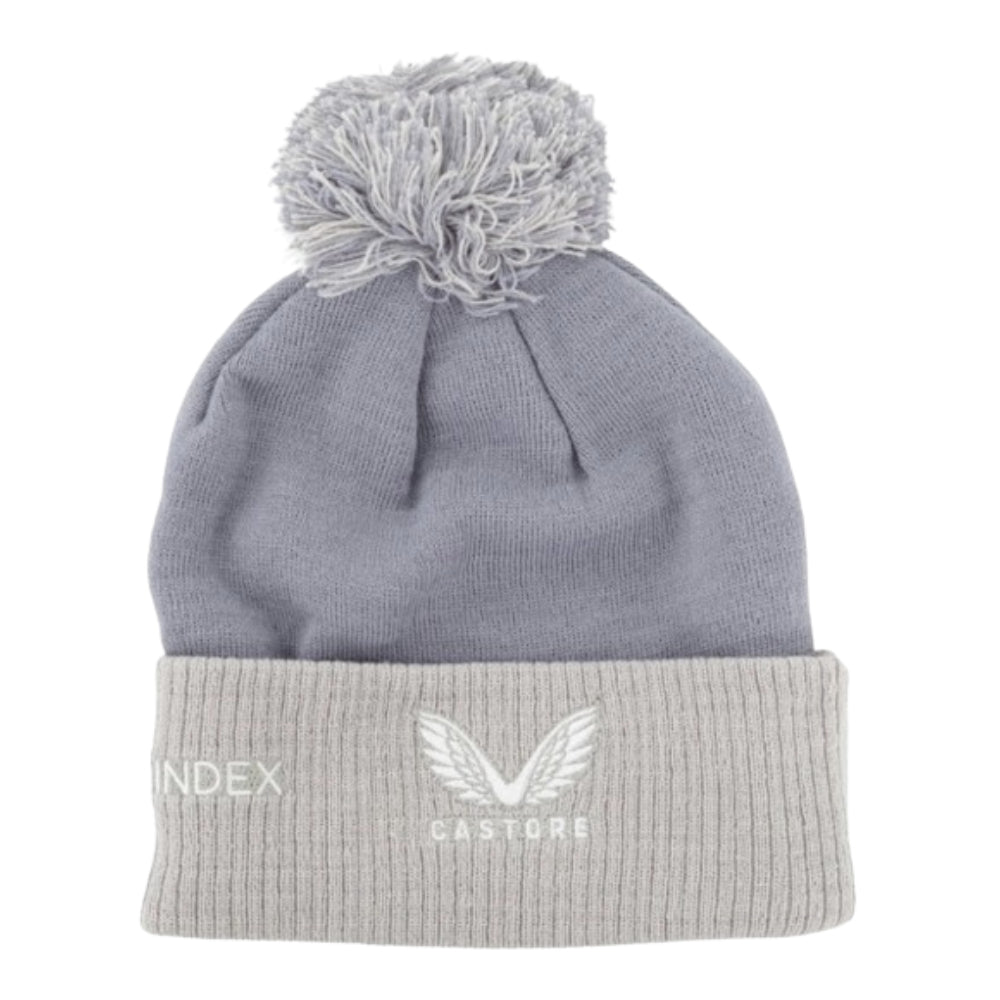 2023-2024 Saracens Rugby Bobble Beanie Hat (Grey)_1
