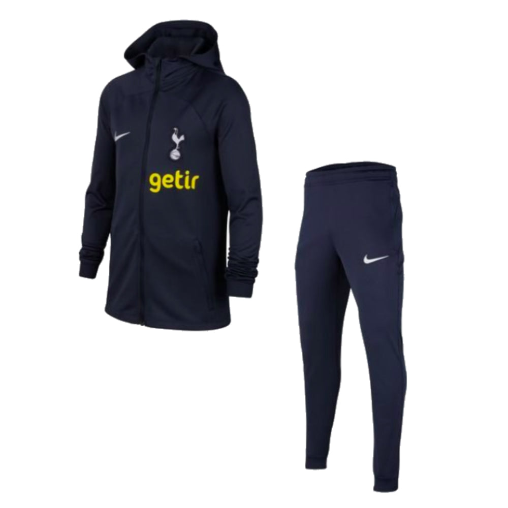 2023-2024 Tottenham Dri-FIT Strike Hooded Tracksuit (Dark Purple) - Kids_0