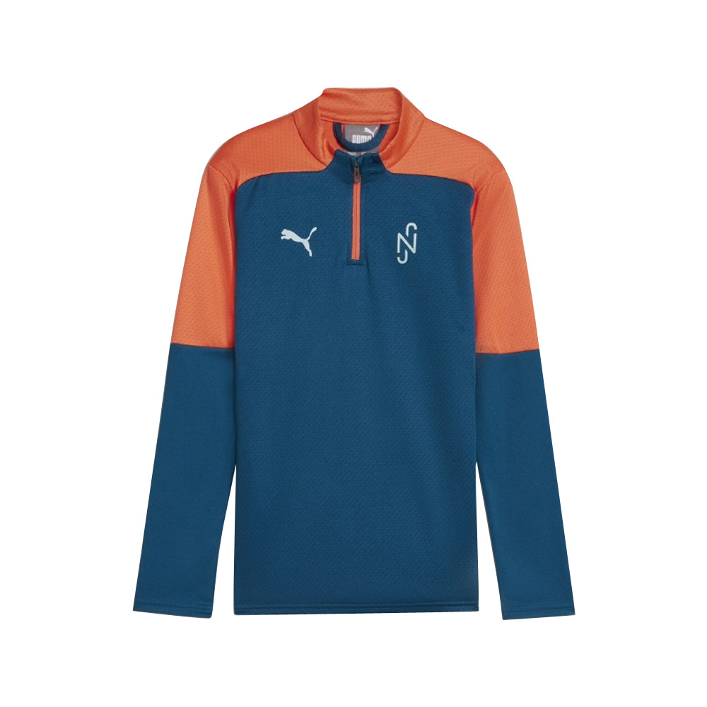 Neymar JR 1/4 Zip Top (Ocean Tropic) - Kids_0