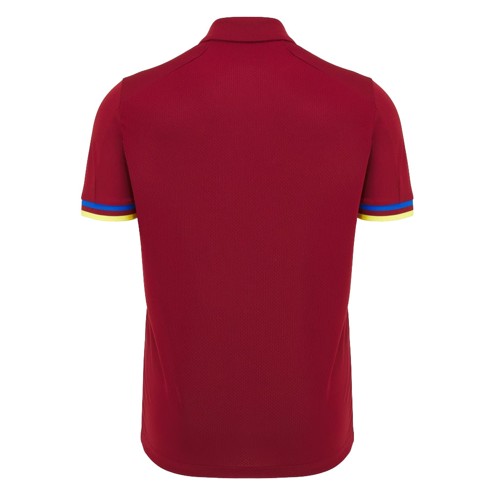 2023-2024 West Indies Cricket Player Travel Polo S/S (Claret)_1