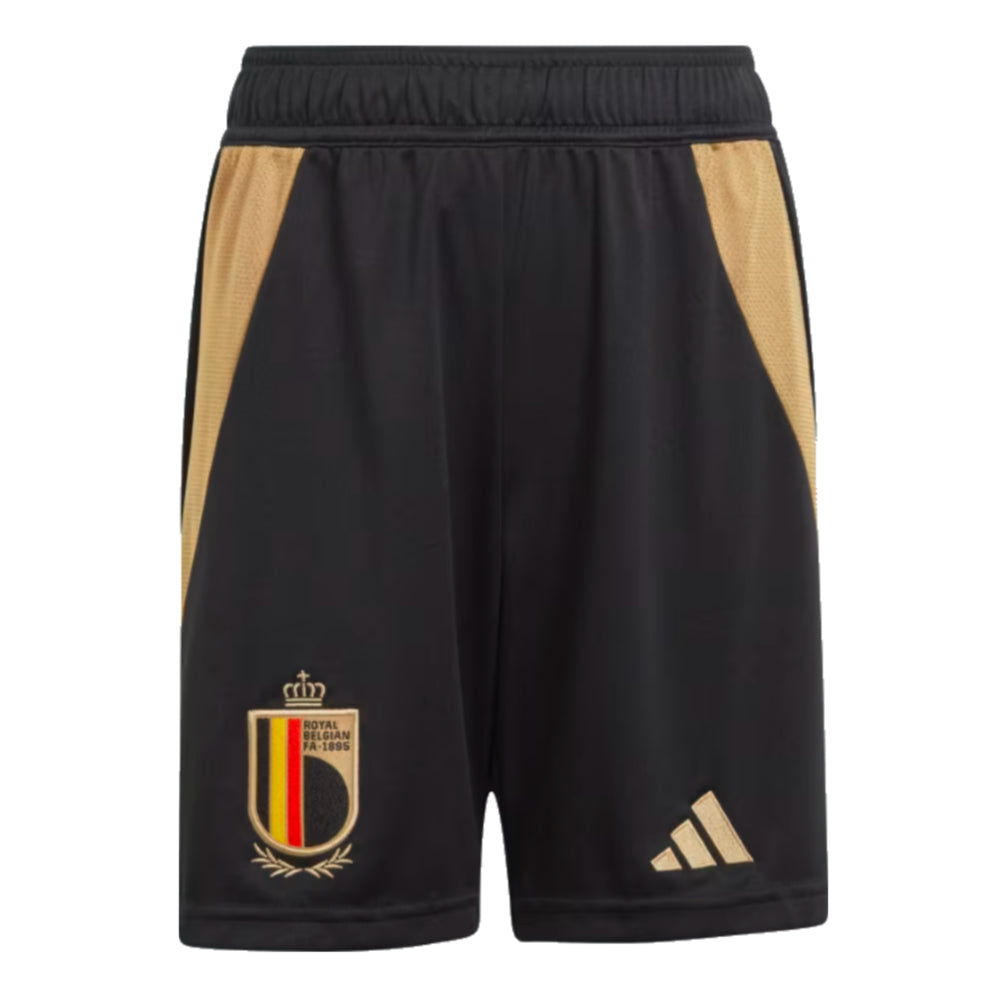 2024-2025 Belgium Home Shorts (Black) - Kids_0