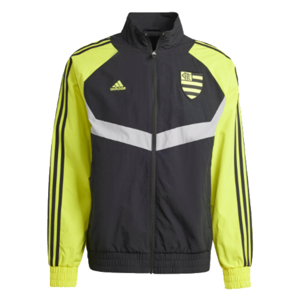 2024-2025 Flamengo Woven Training Track Top (Black)_0