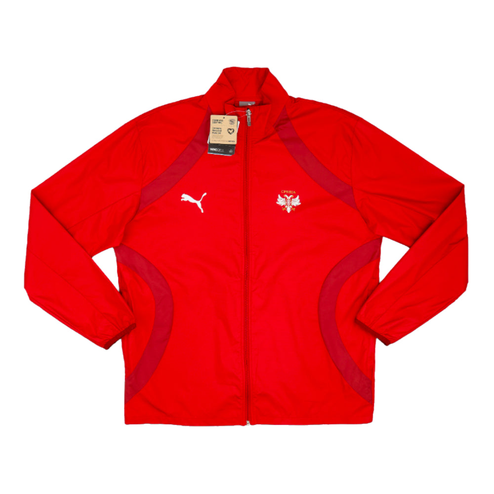 2024-2025 Serbia Pre-Match Woven Jacket (Dark Cherry)_0