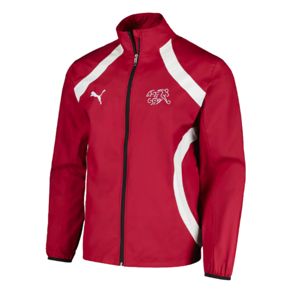 2024-2025 Switzerland Prematch Woven Jacket (Red)_0
