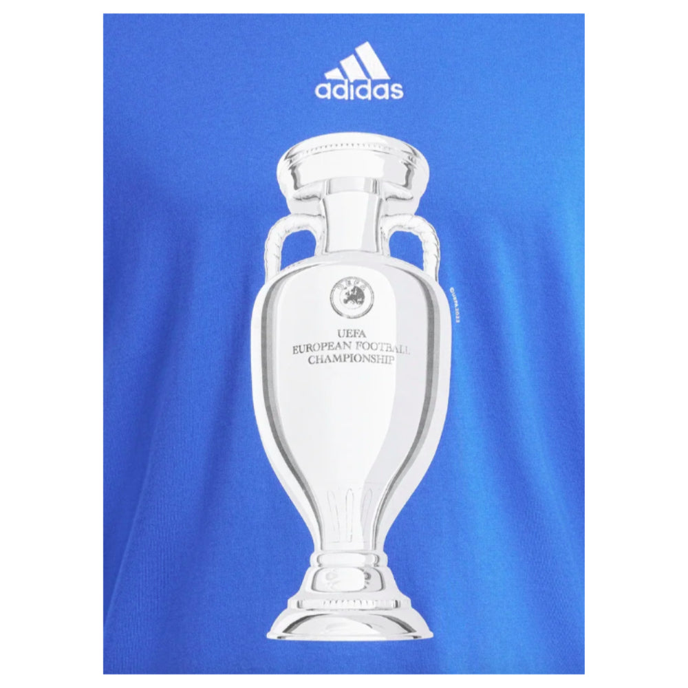 adidas Euro 2024 Official Emblem Trophy T-Shirt - Blue_1