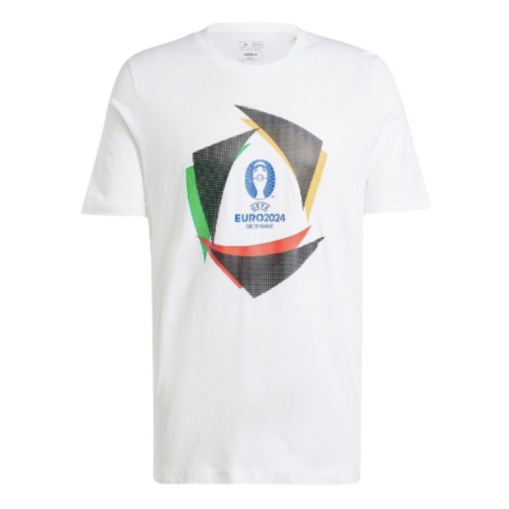 adidas Euro 2024 Official Emblem Trophy T-Shirt - White_0