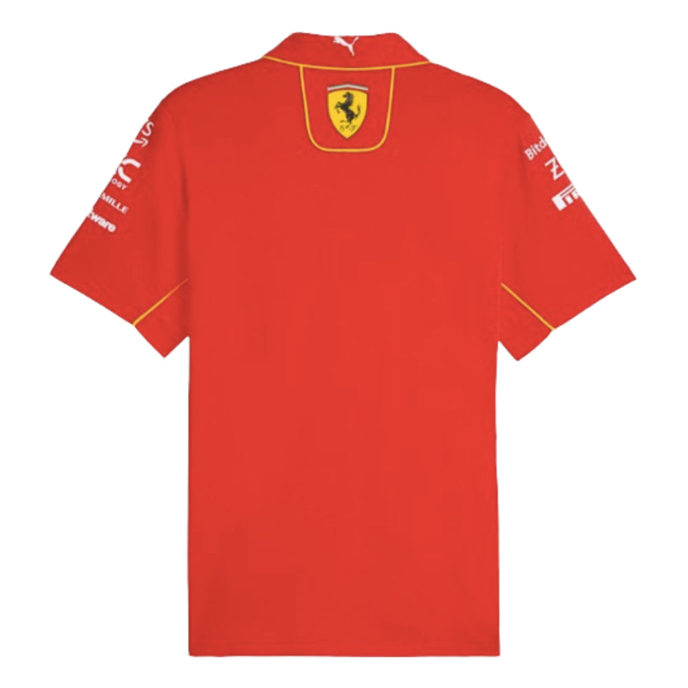 2024 Scuderia Ferrari Team Polo Shirt (Red)_1
