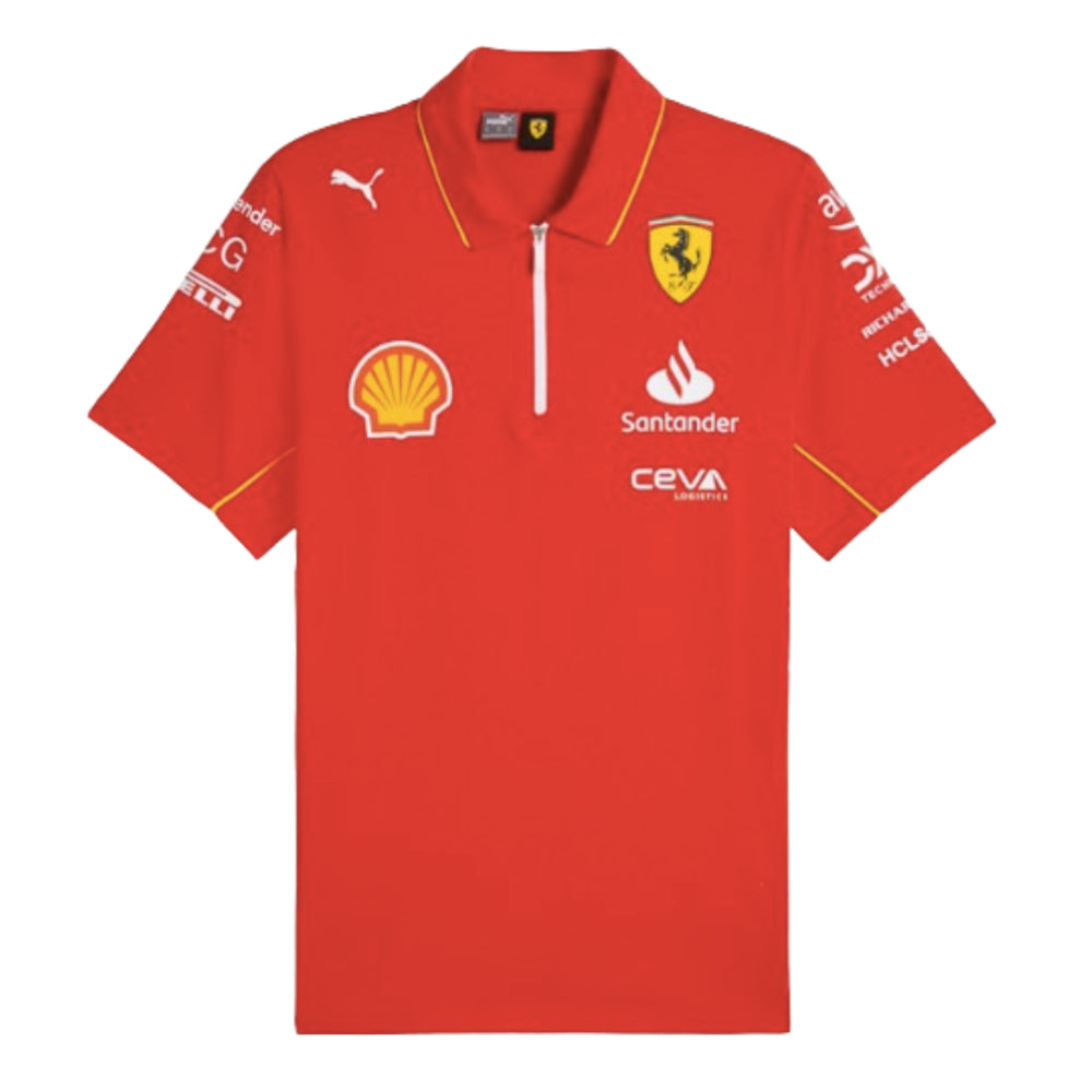 2024 Scuderia Ferrari Team Polo Shirt (Red)_0