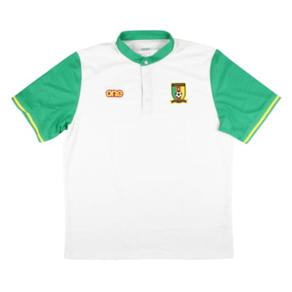 2023-2024 Cameroon ClubMan Polo Shirt (White/Green)_0