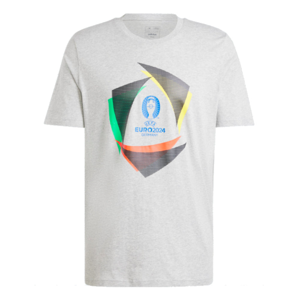 adidas EURO24 Official Emblem Ball T-Shirt - Grey_0