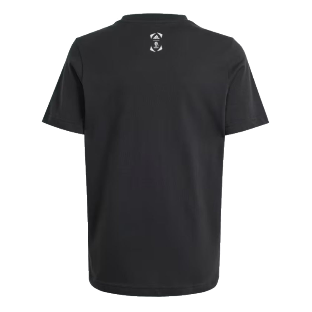 adidas Euro 2024 Official Emblem Trophy T-Shirt (Black) - Kids_1