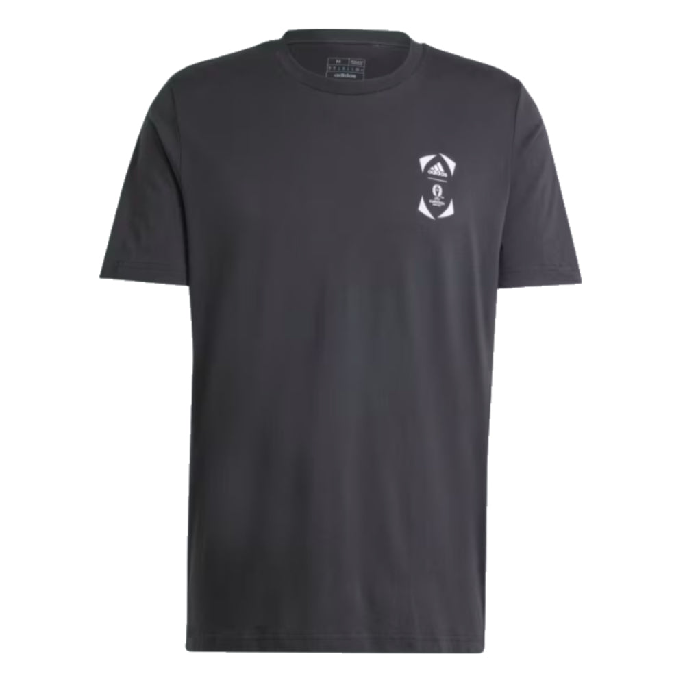 Adidas T-Shirt Official Emblem Euro 2024 - Black_0