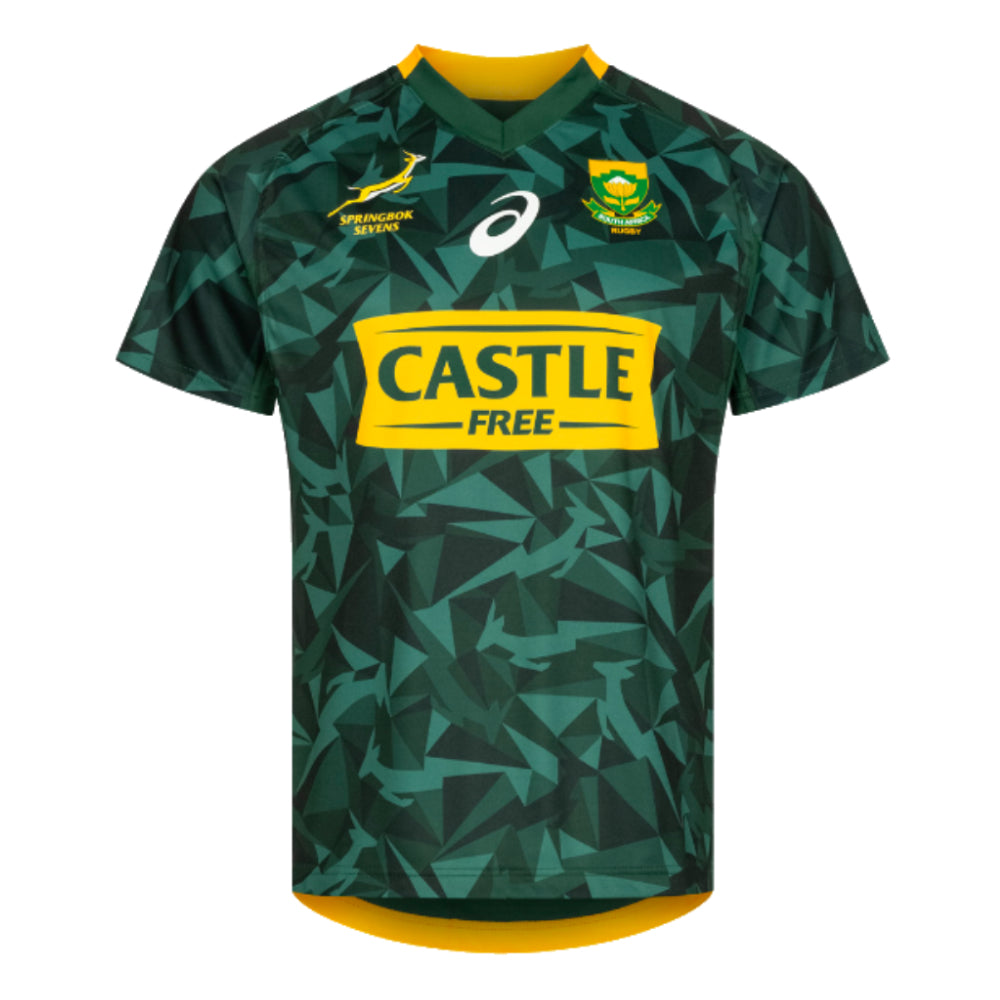 2018-2019 South Africa Springboks Sevens Mens Home Rugby Shirt_0