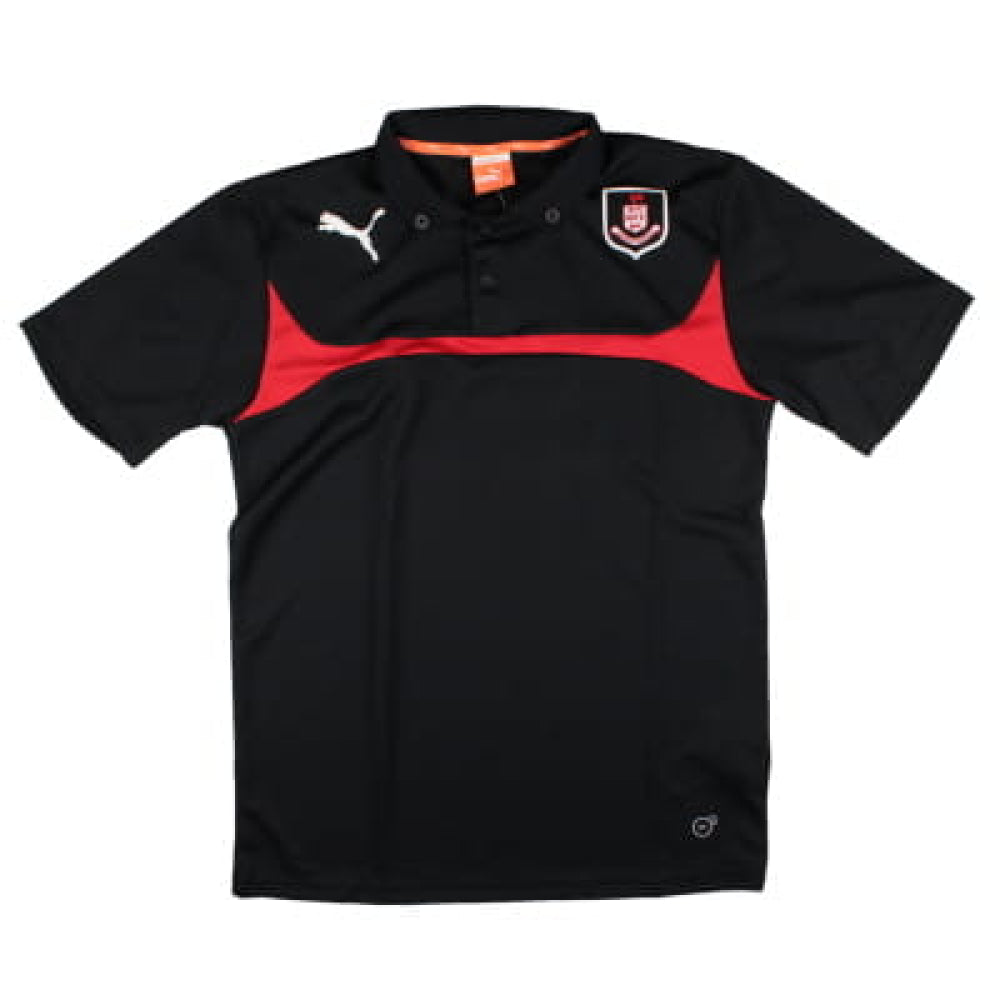 2015-2016 Airdrie Pre-Match Polo Shirt (Black)_0