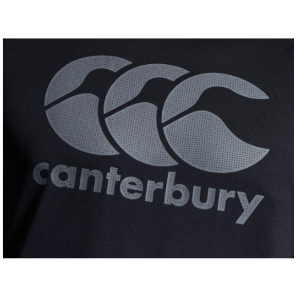 Canterbury Mens Large Logo Superlight Tee (Black)_1