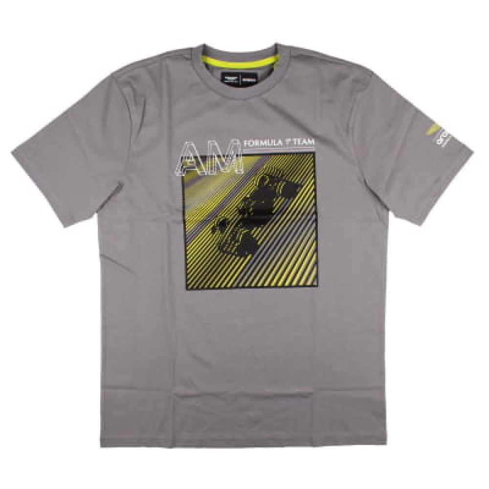 2024 Aston Martin Lifestyle Tonal Car Graphic T-Shirt (Grey)_0